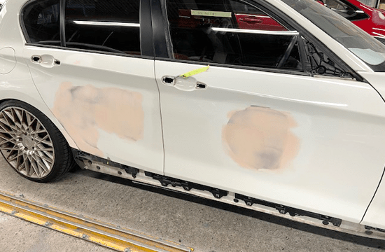BMW１シリーズ側面修理事例